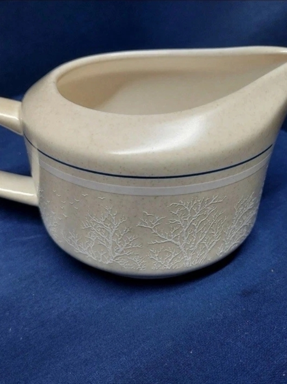 Lenox Temper-Ware Silhouette Ceramic Dish with Blue Marking